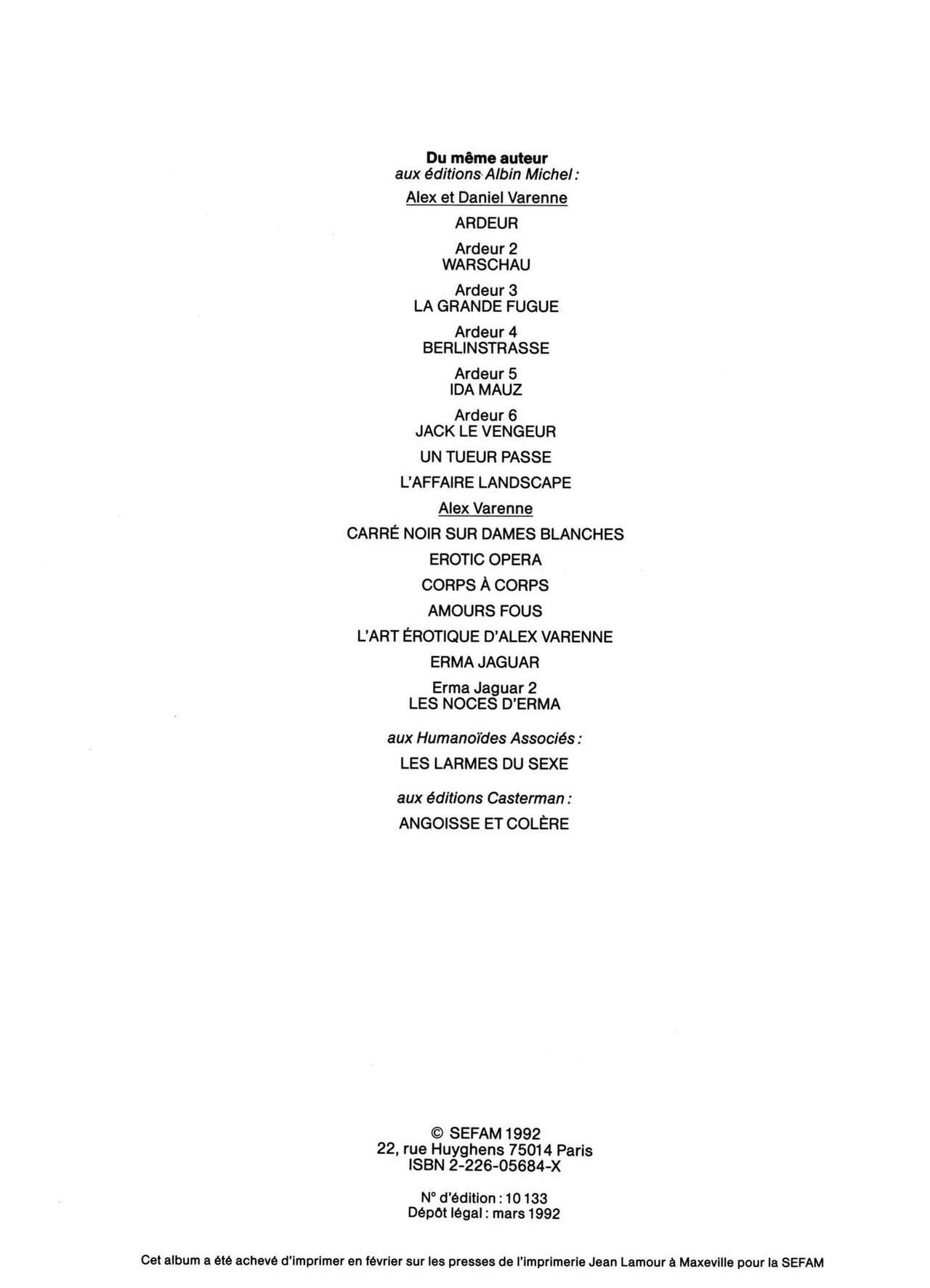 Varenne - Erma Jaguar 03 - Erma and her vagaries page 6 full