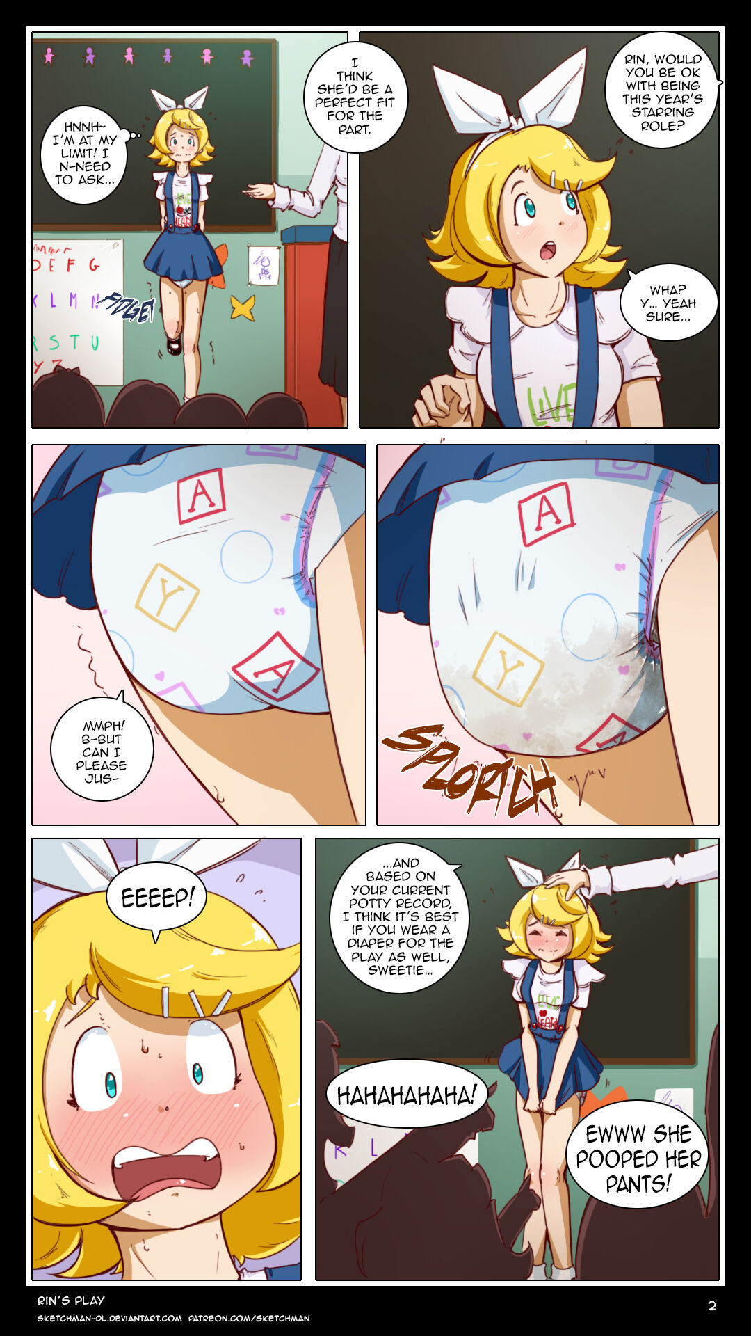 Artist - SketchMan-DL / Rin's Play - FULL COMIC page 2 full