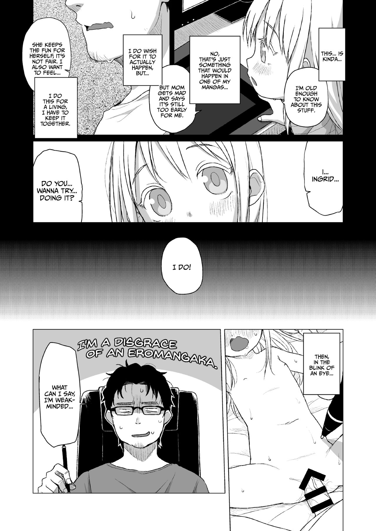 Uchi no Tonari no Shougakusei wa Kinpatsu Hekigan Ecchi Suki | The Girl Next Door Is A Blue-eyed Blonde That Loves Sex page 6 full