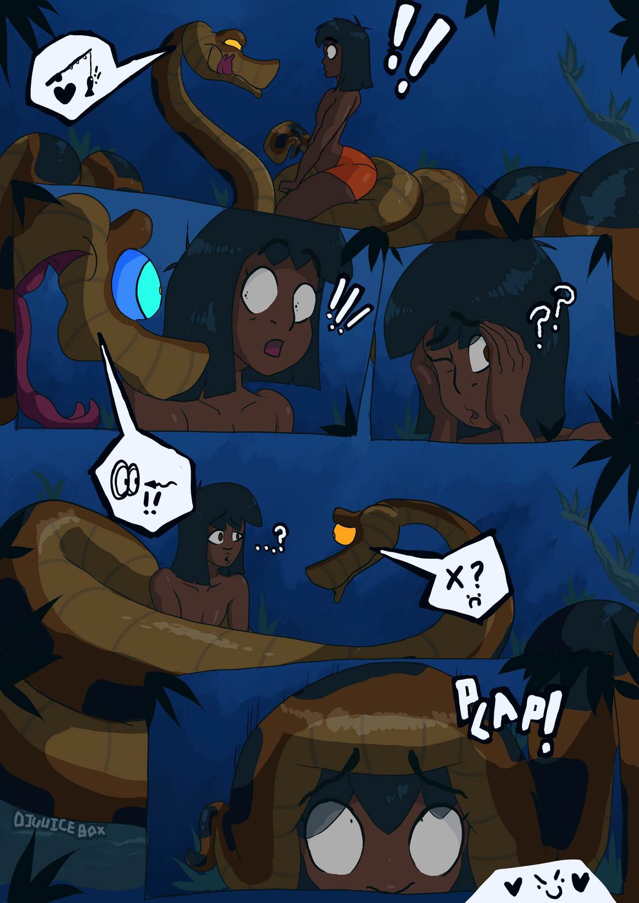 Djuuicebox - Kaa x Mowgli 2 - Page 1 - Comic Porn XXX