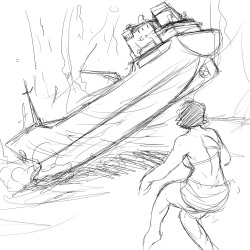 Hladilnik's Shark Girl and Raccoon Comic