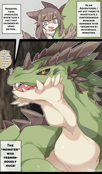 [imaat] Giant Dragon Unaware VORE [English / Japanese] cover