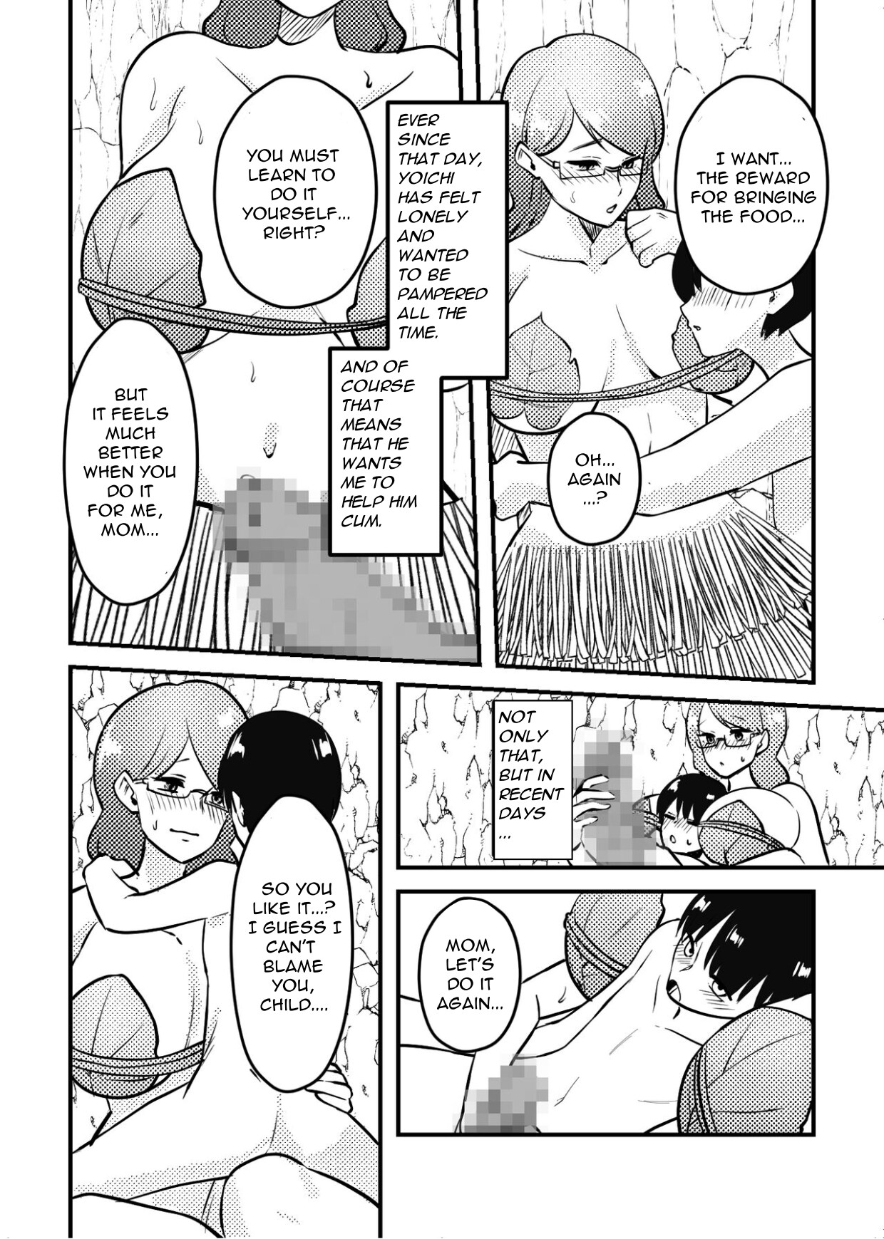 Mama to Musuko ga Mujintou de Love Love Sex suru Hanashi |  A Story of a Mom and Her Son's Lovemaking on a Uninhabited Island page 10 full