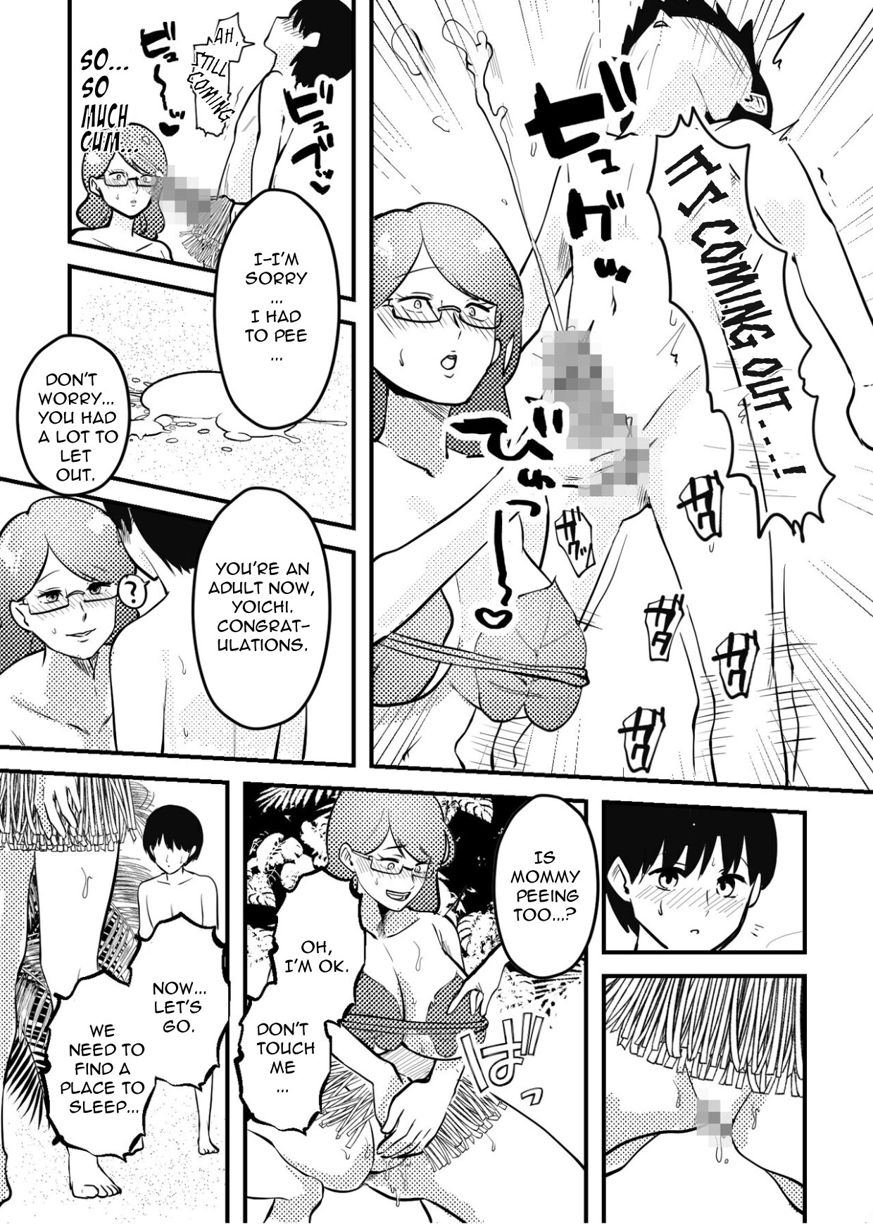 Mama to Musuko ga Mujintou de Love Love Sex suru Hanashi |  A Story of a Mom and Her Son's Lovemaking on a Uninhabited Island page 8 full
