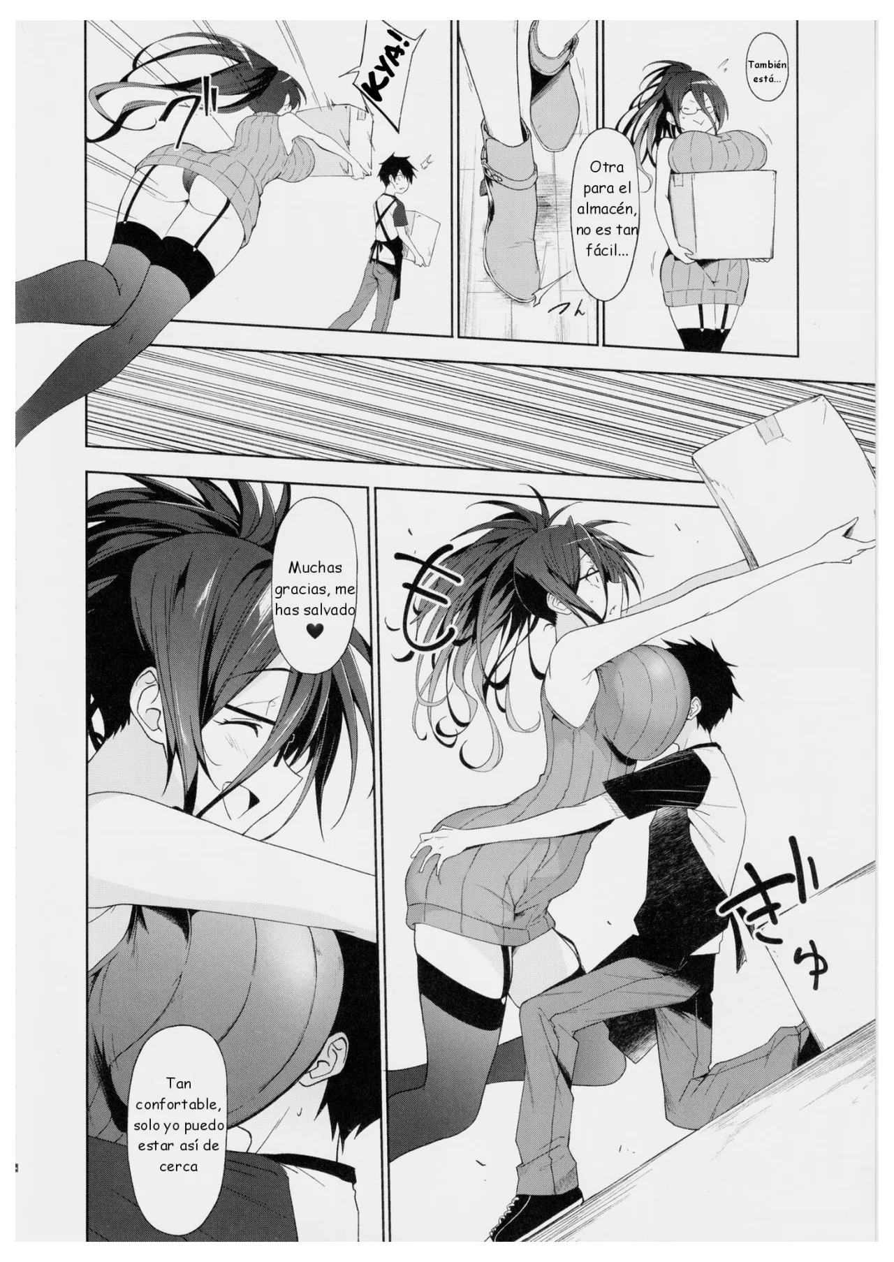Kyonyuu Megane Dosukebe Oneee-san ni Fudeoroshi Gyaku Ra Sex de Moteasobareru. | Fui devorado por la bella gerente de lentes y enormes pechos. page 5 full