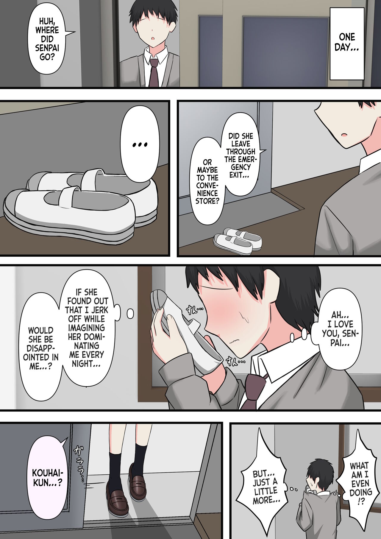 Kowasou na Senpai | Scary Looking Senpai page 4 full