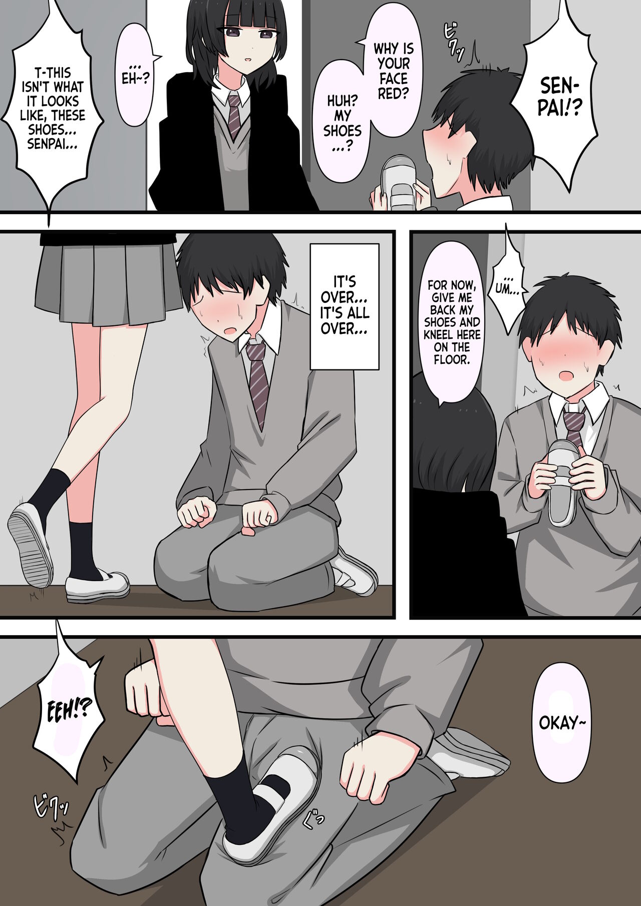 Kowasou na Senpai | Scary Looking Senpai page 5 full