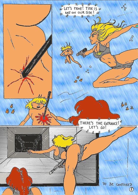 Oni's "Blood on the Water" colored page 9 full