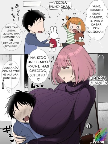 [Onesota Shuu] Imouto Mitai datta Onnanoko ga... | Una niña que crecio mucho... [Spanish] [Colorized] cover