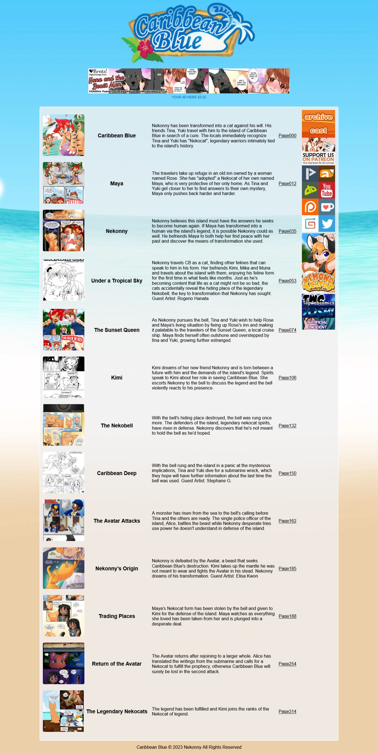 Caribbean Blue Webcomic page 2 full