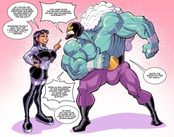 [Fontez] Blackfire Versus Rasslor (Teen Titans) cover