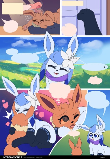 [UtopianVee] Glaceon in Love (Pokemon) [No Text] [Ongoing] cover