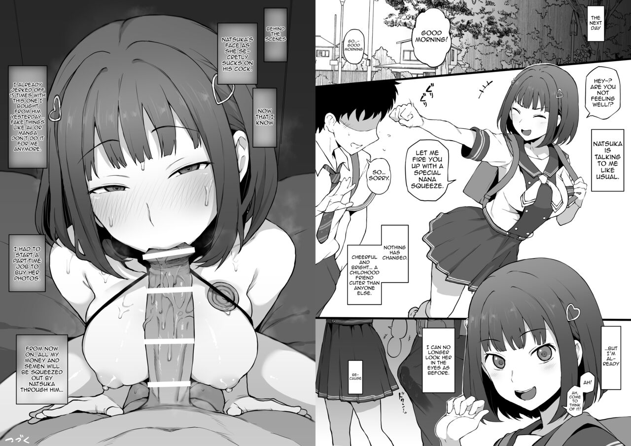 Yarichin kara Imouto to Osananajimi no Honnou Mukidashi na Shashin o Katte Shikoru Hon page 9 full