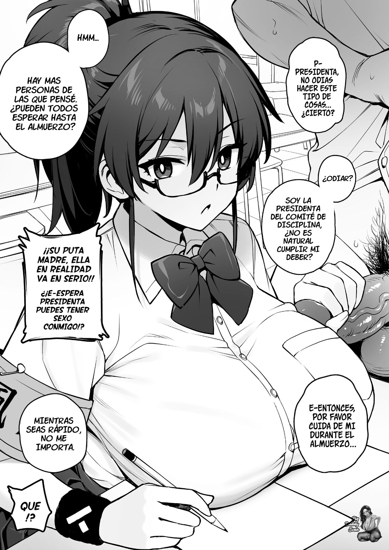 Atarashii Fuuki Iinchou wa Mune ga Ookii to Iu Uwasa ga Aru | Se Rumorea Que La Nueva Presidenta Del Comité Disciplinario Tiene Unos Pechos Enormes 1 page 6 full