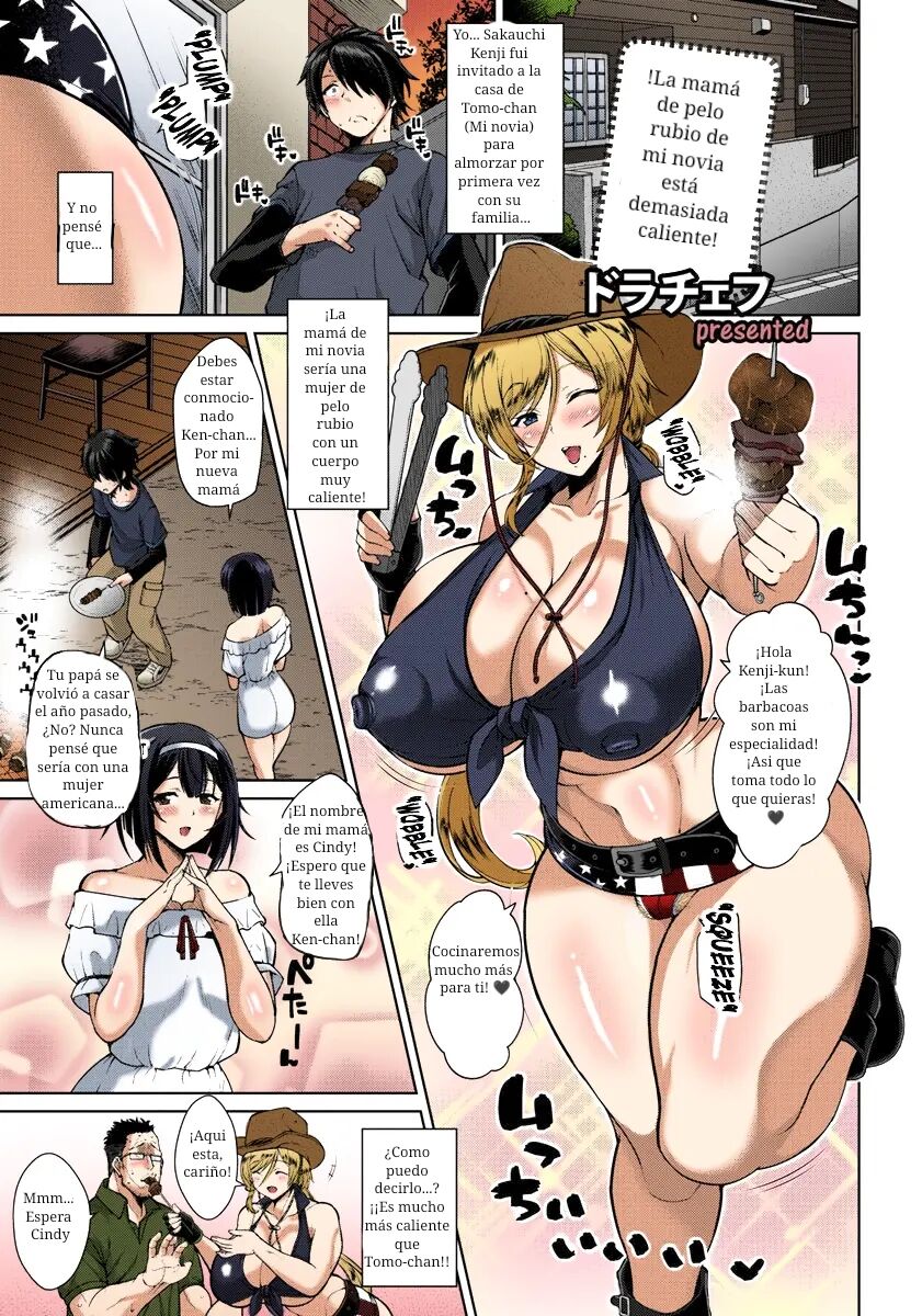 Kanojo no Kinpatsu Mama ga Sukebe Sugiru Ken | La mamá rubia de mi novia es demasiado buena page 1 full
