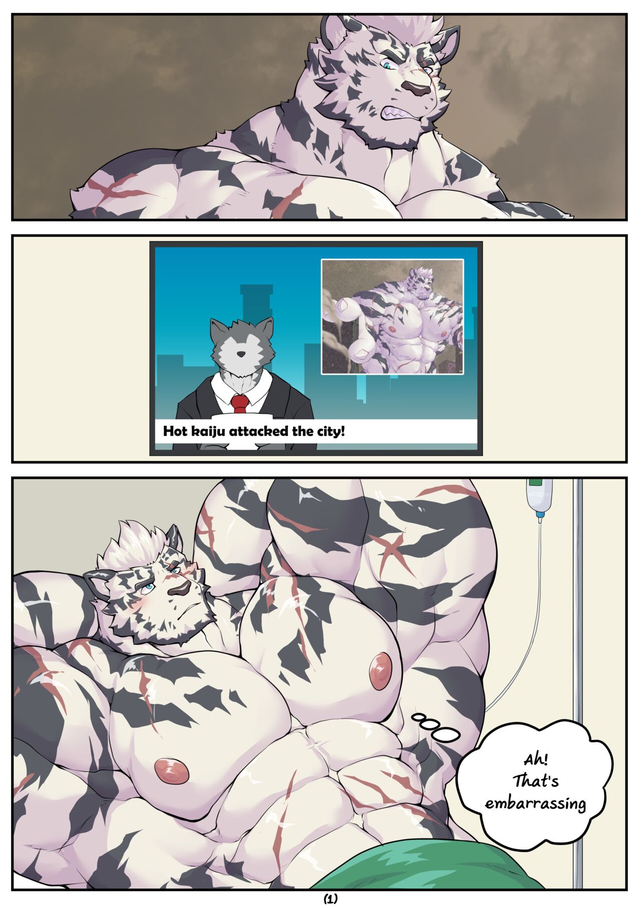 Growth Comic "Mountain & Hung" page 1 full
