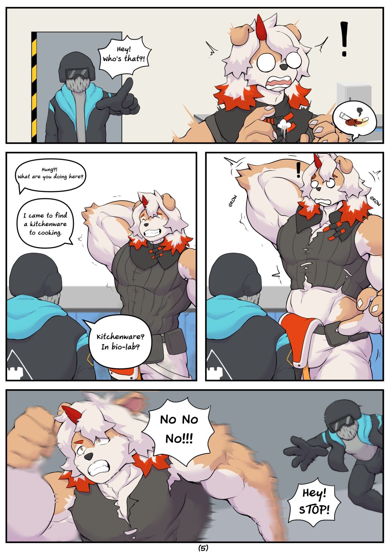 Growth Comic "Mountain & Hung" page 5 full