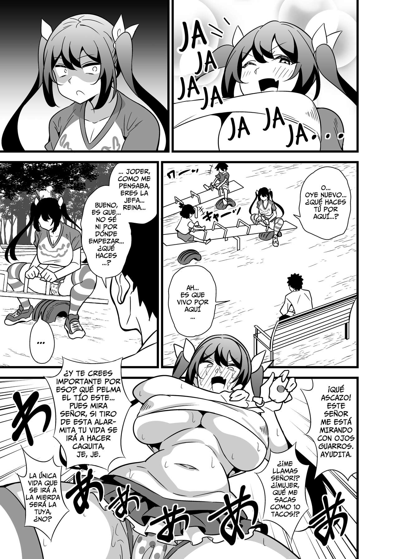 La jefa pelma de mi trabajo que se viste de chavalita para irse a jugar por ahí - Otona datte Mesugaki ni Naritai mon!! page 4 full