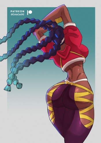[ColaCat95] Kimberly Jackson (Street Fighter) cover
