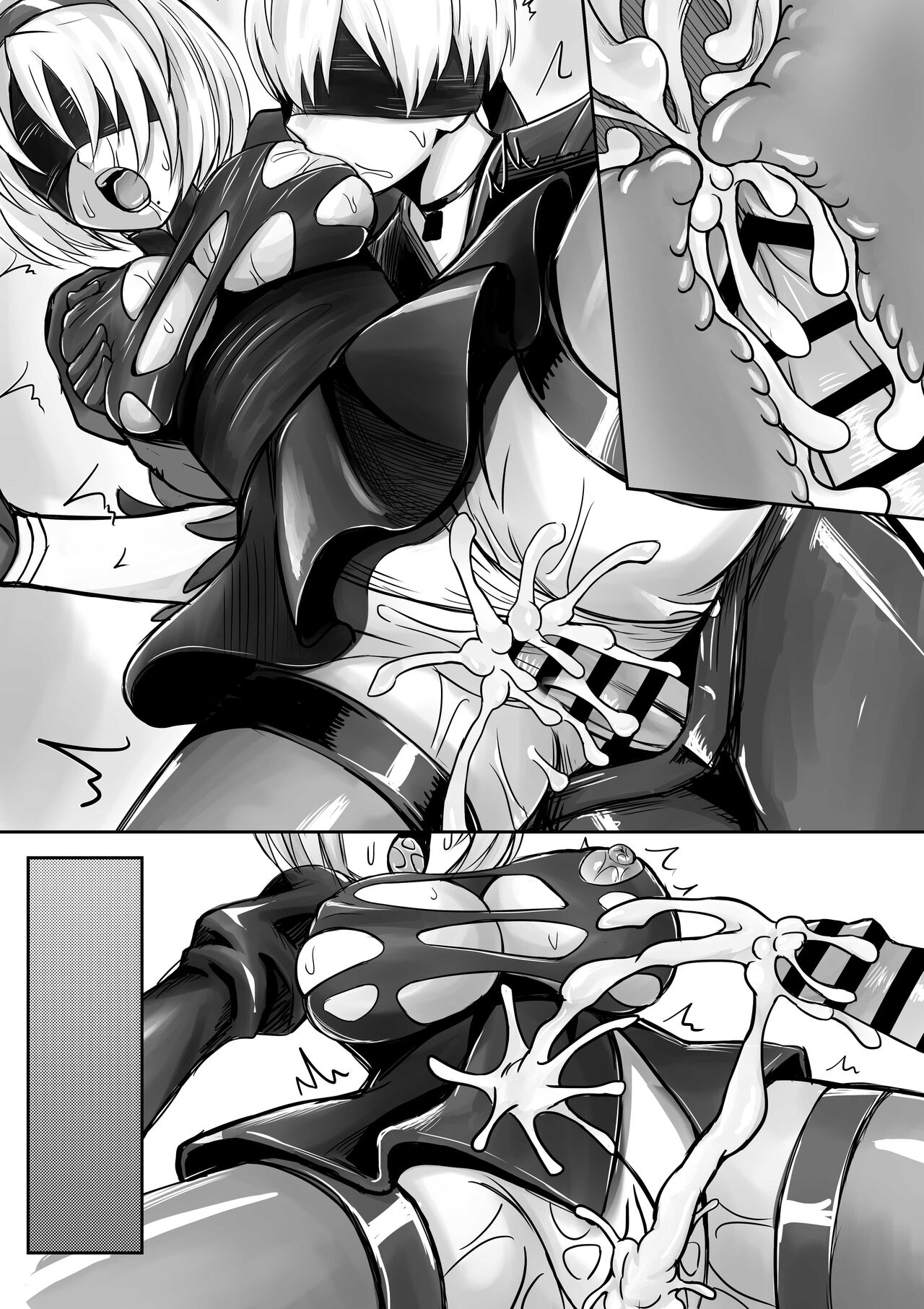 2B, 9S kara Hacking o Ukeru page 12 full