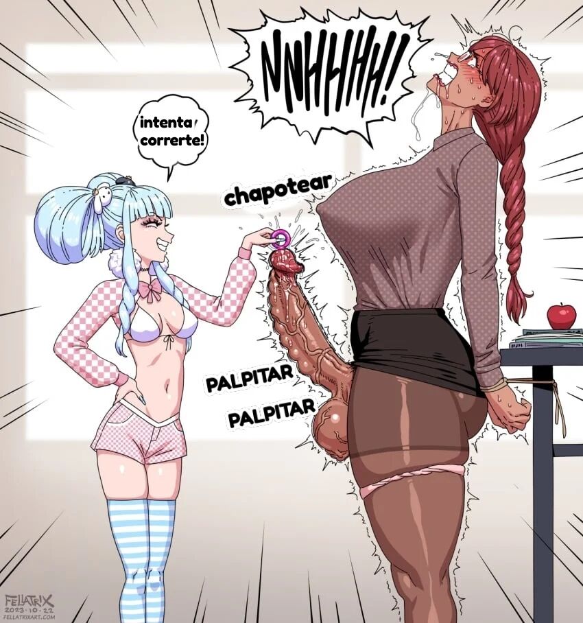 Valentina teasing Mrs. Morgan page 7 full